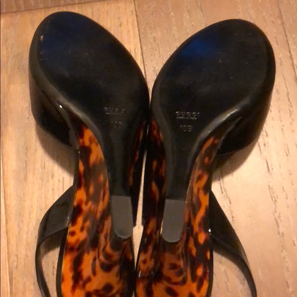 Gucci tortoise heel sandal - Picture 2 of 5